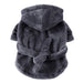 Pet Pajama Bathrobe With Hood, Dog Bath Towel for Puppy Small Dogs Cats