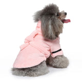 Pet Pajama Bathrobe With Hood, Dog Bath Towel for Puppy Small Dogs Cats