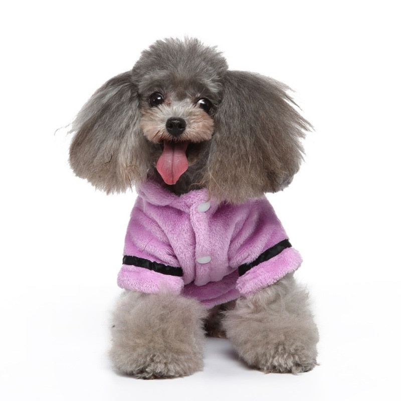 Pet Pajama Bathrobe With Hood, Dog Bath Towel for Puppy Small Dogs Cats