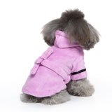 Pet Pajama Bathrobe With Hood, Dog Bath Towel for Puppy Small Dogs Cats