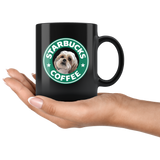 Shih Tzu Starbucks Coffee Funny Shih Tzu Black Coffee Mug
