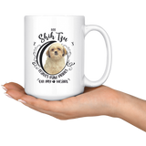 My Shih Tzu Leaves Paw Prints On My Heart White Shih Tzu Mug