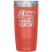 Dogs Because People Suck - Insulated Hot Cold Travel Coffee Tumbler 20oz, Funny Tumbler Gift