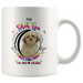 My Shih Tzu Leaves Paw Prints On My Heart White Shih Tzu Mug (Colorful Text)