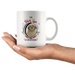 My Shih Tzu Leaves Paw Prints On My Heart White Shih Tzu Mug (Colorful Text)