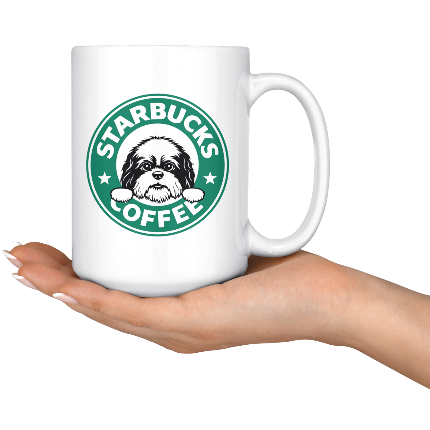 Cute Shih Tzu Starbucks Coffee Funny Shih Tzu Coffee Mug