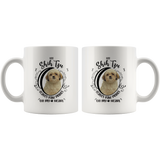 My Shih Tzu Leaves Paw Prints On My Heart White Shih Tzu Mug