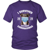 I Survived Coronavirus 2020 Funny Dog Lover  TShirt