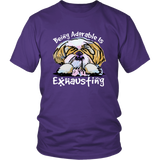Funny Shih Tzu Tshirt Being Adorable is Exhausting Dog Lover TShirt