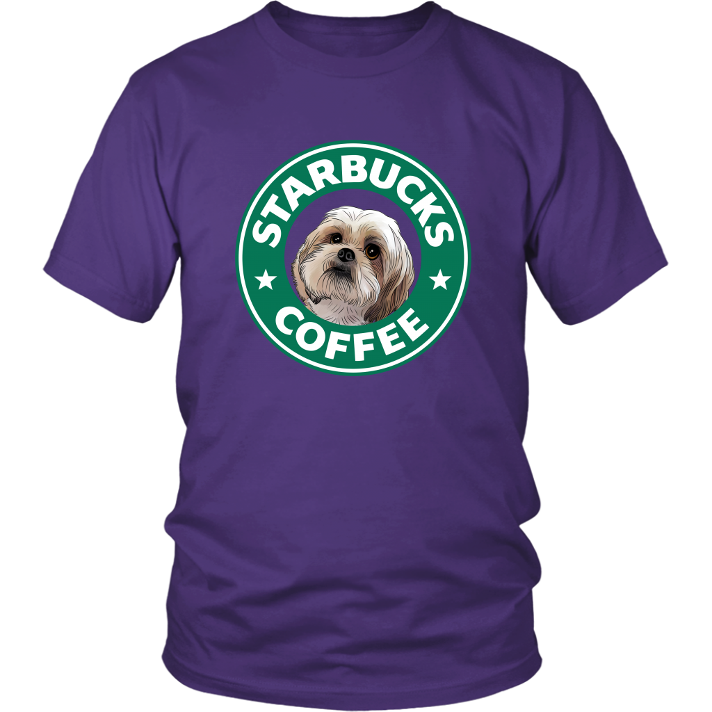 Shih Tzu Starbucks Coffee Funny Shih Tzu TShirt