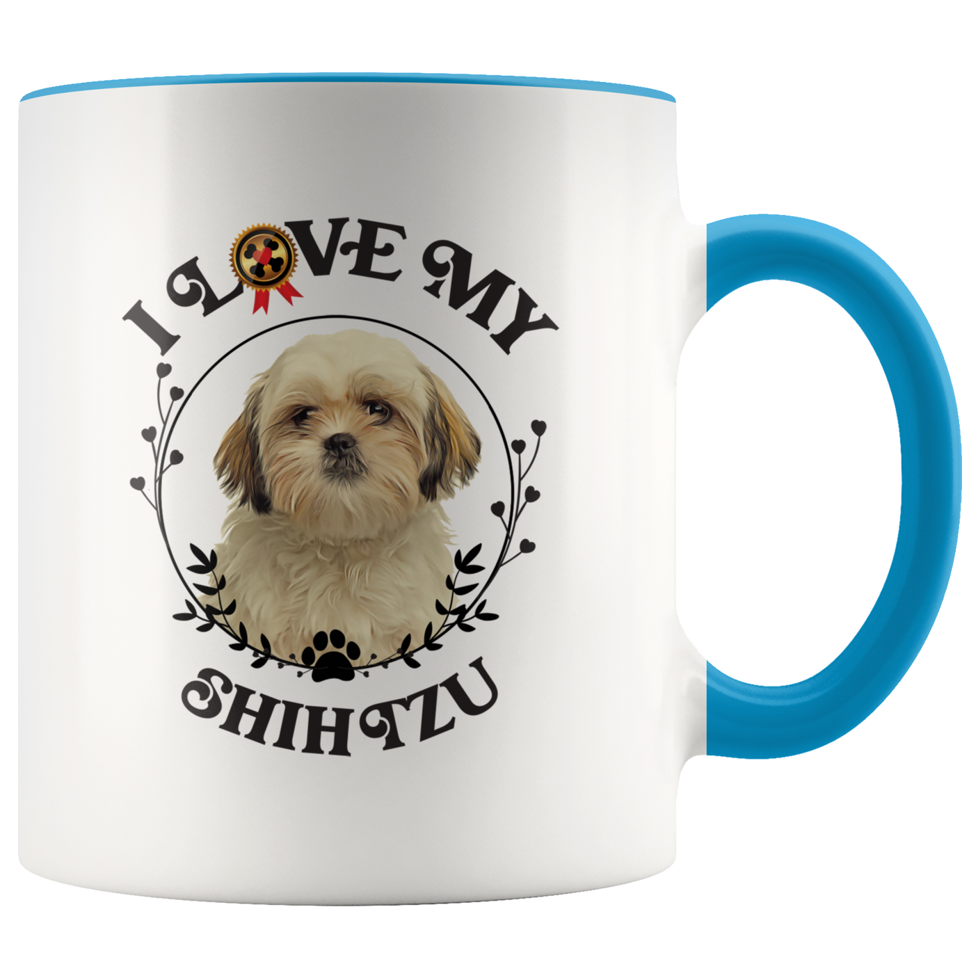 I Love My Shih Tzu 2-Toned Color Mug