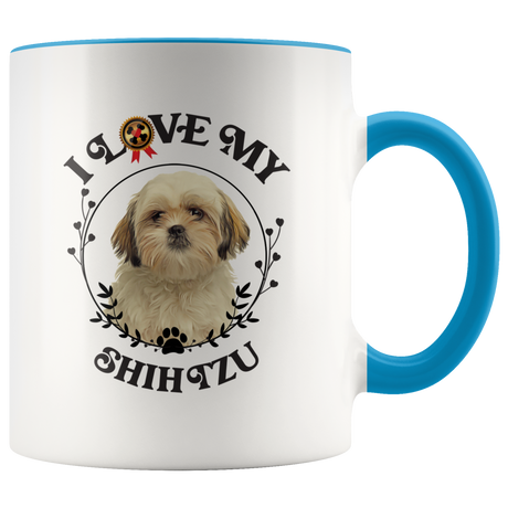 I Love My Shih Tzu 2-Toned Color Mug