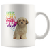 Life Is Better With A Dog Shih Tzu 2-Toned Color Mug