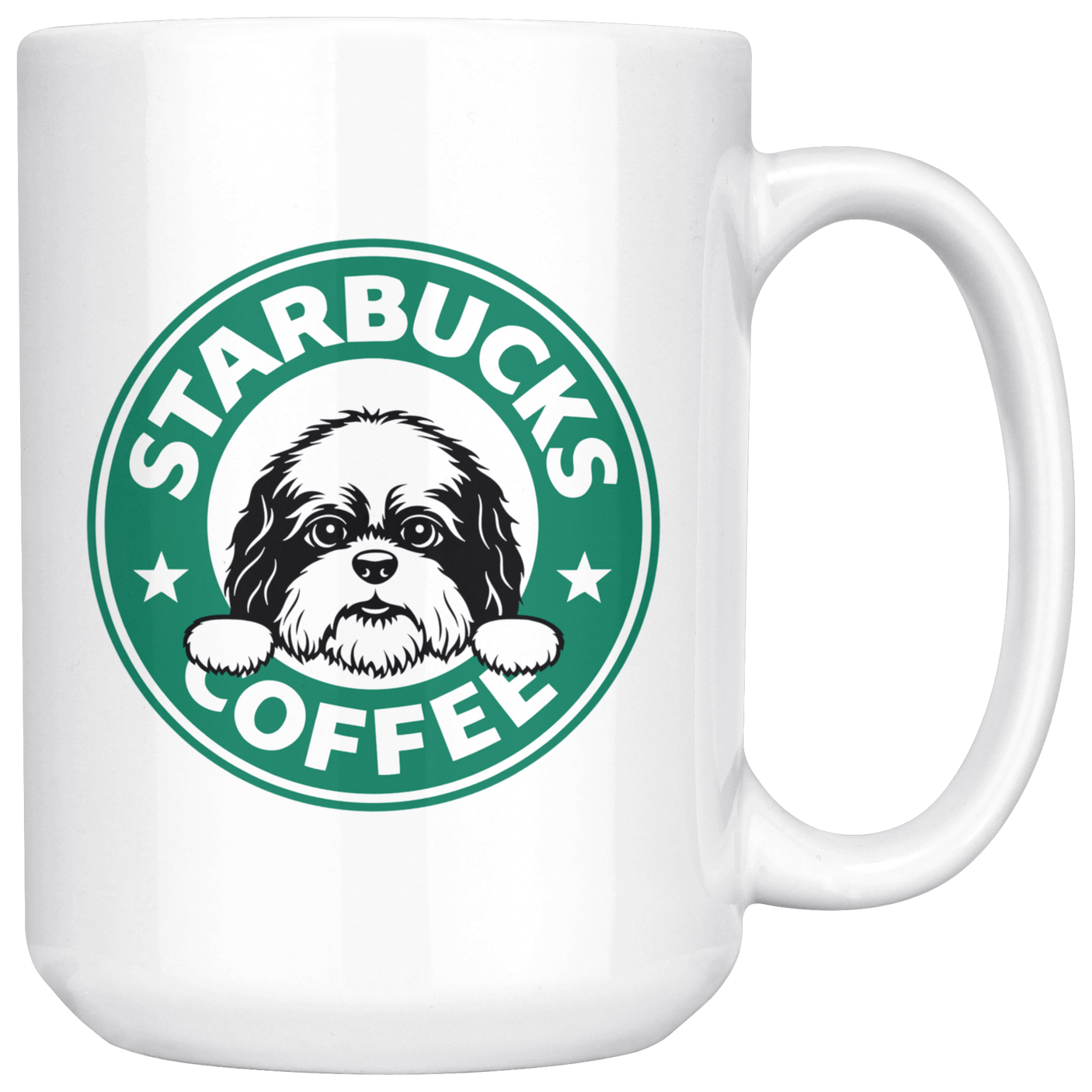 Cute Shih Tzu Starbucks Coffee Funny Shih Tzu Coffee Mug