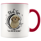 My Shih Tzu Leaves Paw Prints On My Heart White Shih Tzu Color Mug