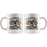 Being Adorable is Exhausting Funny Shih Tzu Dog Lover Coffee Mug