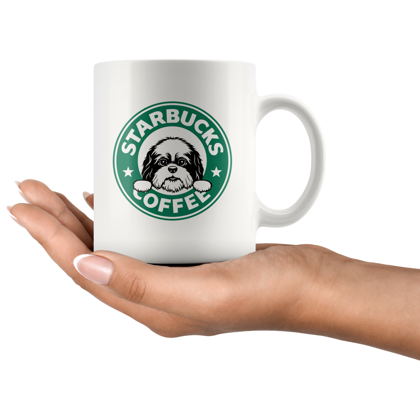 Cute Shih Tzu Starbucks Coffee Funny Shih Tzu Coffee Mug
