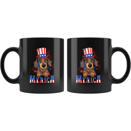 Dachshund 4th of July Cute Dachshund Dog Lover Mug