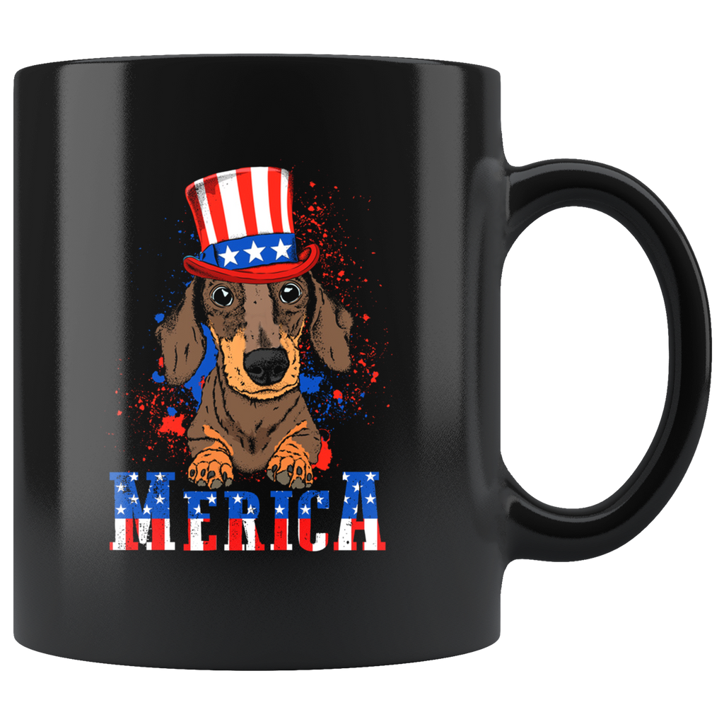 Dachshund 4th of July Cute Dachshund Dog Lover Mug