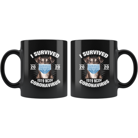 I Survived Coronavirus 2020 Funny Dog Lover Coffee Mug
