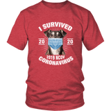 I Survived Coronavirus 2020 Funny Dog Lover  TShirt