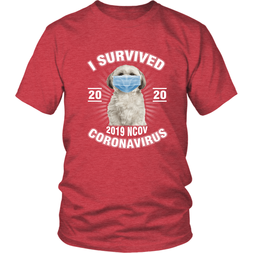 Shih Tzu I Survived Coronavirus 2020 Shih Tzu Funny TShirt